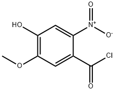 H. 2-nitro-4-benzyloxy-5-methoxybenzoyl chloride 结构式