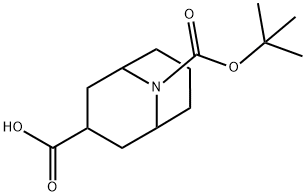 9-(叔-丁氧羰基)-9-氮杂二环[3.3.1]壬烷-3-羧酸 结构式