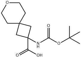 2-{[(tert-butoxy)carbonyl]amino}-7-oxaspiro[3.5]nonane-2-carboxylic acid 结构式