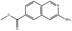 3-氨基异喹啉-6-羧酸甲酯 结构式