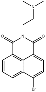 6-Bromo-2-[2-(dimethylamino)ethyl]-1H-benzo[de]isoquinoline-1,3(2H)-dione 结构式