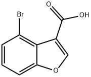 4-溴苯并呋喃-3-羧酸 结构式