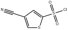 4-氰基噻吩-2-磺酰氯 结构式