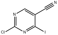 2-氯-4-碘嘧啶-5-腈 结构式