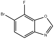 6-溴-7-氟苯并[D]恶唑 结构式