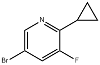 5-溴-2-环丙基-3-氟吡啶 结构式
