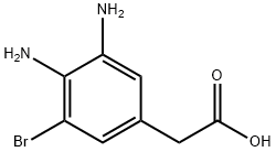 3,4-diamino-5-bromophenylacetic acid 结构式