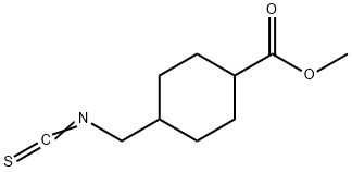 English name Cyclohexanecarboxylic acid, 4-(isothiocyanatomethyl)-, methyl ester 结构式