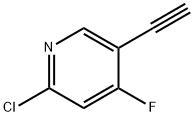 2-氯-5-乙炔基-4-氟吡啶 结构式