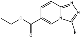 乙基 3-溴-[1,2,4]三唑并[4,3-A]吡啶-6-甲酸基酯 结构式