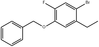 1-(苄氧基)-4-溴-5-乙基-2-氟苯 结构式