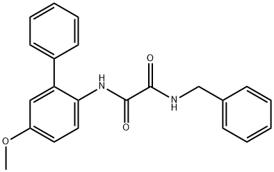 Ethanediamide, N1-(5-methoxy[1,1'-biphenyl]-2-yl)-N2-(phenylmethyl)- 结构式