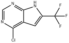 4-chloro-6-(trifluoromethyl)-7H-pyrrolo[2,3-d]pyrimidine(WX130494) 结构式