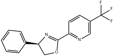 (R)-4-Phenyl-2-(5-(trifluoromethyl)pyridin-2-yl)-4,5-dihydrooxazole 结构式