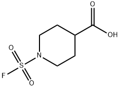 4-Piperidinecarboxylic acid, 1-(fluorosulfonyl)- 结构式