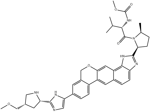 维帕他韦共聚维酮 结构式