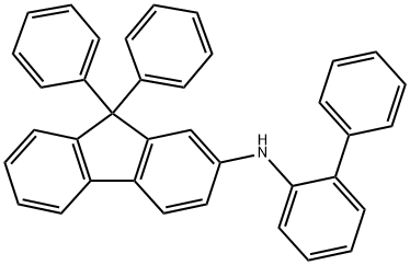 N-[1,1-联苯基]-2-基-9,9-二苯基-9H-芴-2-胺 结构式