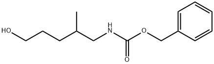 Carbamic acid, N-(5-hydroxy-2-methylpentyl)-, phenylmethyl ester 结构式