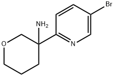 2H-Pyran-3-amine, 3-(5-b 结构式