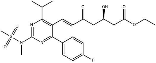 瑞舒伐他汀5-氧基酸乙酯 结构式