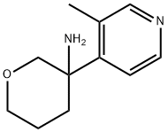 2H-Pyran-3-amine, tetrahydro-3-(3-methyl-4-pyridinyl)- 结构式