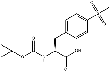 (S)-2-(TERT-BUTOXYCARBONYLAMINO)-3-(4-(METHYLSULFONYL)PHENYL 结构式