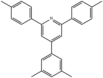 4-(3,5-二甲基苯基)-2,6-二对甲苯基吡啶 结构式