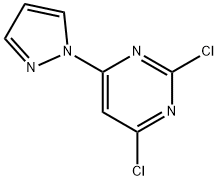2,4-二氯-6-(1H-吡唑-1-基)嘧啶 结构式