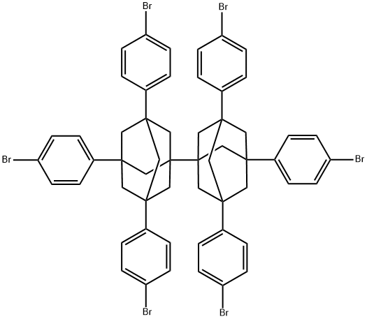 1,1'-Bitricyclo[3.3.1.13,7]decane, 3,3' ,5,5',7,7'-hexakis(4-bromophenyl)- 结构式