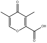 4H-Pyran-2-carboxylic acid, 3,5-dimethyl-4-oxo- 结构式