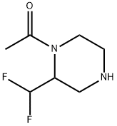 Ethanone, 1-[2-(difluoromethyl)-1-piperazinyl]- 结构式