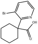 Cyclohexanecarboxylic acid, 1-(3-bromo-2-pyridinyl)- 结构式