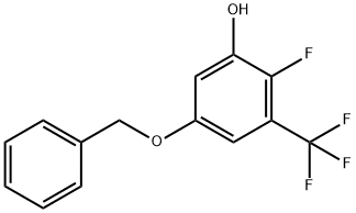 5-(苄氧基)-2-氟-3-(三氟甲基)苯酚 结构式