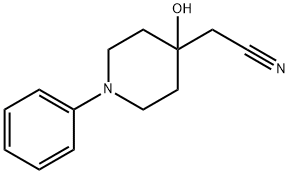 2-(4-hydroxy-1-phenylpiperidin-4-yl)acetonitrile 结构式