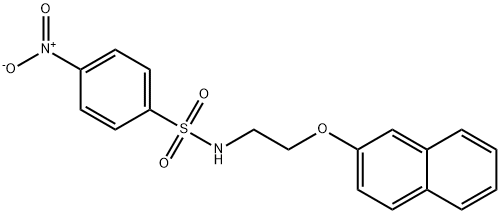 N-[2-(Naphthalen-2-yloxy)ethyl]-4-nitrobenzenesulfonamide 结构式