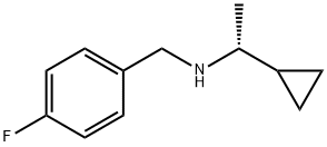 (R)-1-环丙基-N-(4-氟苄基)乙-1-胺 结构式