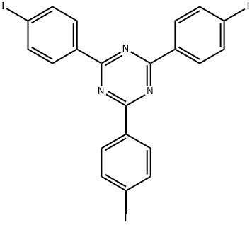 1,3,5-Triazine, 2,4,6-tris(4-iodophenyl)- 结构式