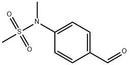 N-(4-甲酰苯基)-N-甲基甲磺酰胺 结构式