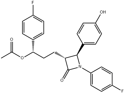 3-O-乙酰依泽替米贝 结构式