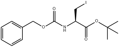 L-Alanine, 3-iodo-N-[(phenylmethoxy)carbonyl]-, 1,1-dimethylethyl ester 结构式