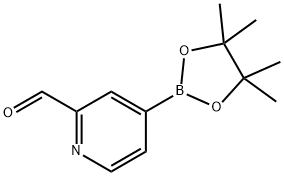 4-(4,4,5,5-四甲基-1,3,2-二噁硼烷-2-基)吡啶甲醛 结构式