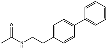 N-<2-(4-Biphenylyl)-ethyl>-acetamid 结构式