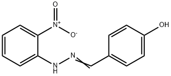 4-[2-(2-nitrophenyl)carbonohydrazonoyl]phenol 结构式