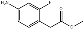 2-(4-氨基-2-氟苯基)乙酸甲酯 结构式