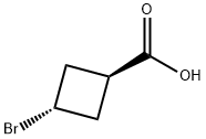 反式-3-溴环丁烷-1-羧酸 结构式