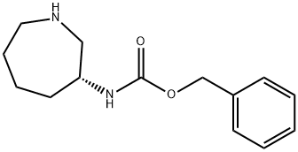 Carbamic acid, N-[(3R)-hexahydro-1H-azepin-3-yl]-, phenylmethyl ester 结构式