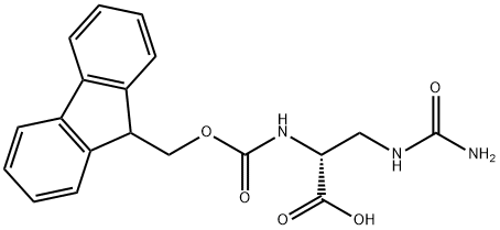 Fmoc-D-Alb-OH 结构式