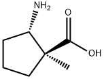Cyclopentanecarboxylic acid, 2-amino-1-methyl-, (1S,2S)- 结构式