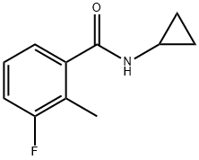 N-cyclopropyl-3-fluoro-2-methylbenzamide 结构式