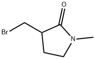 3-(溴甲基)-1-甲基吡咯烷-2-酮 结构式